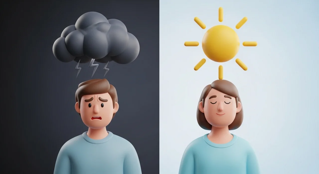 감정 관리 방식에 따른 결과 비교