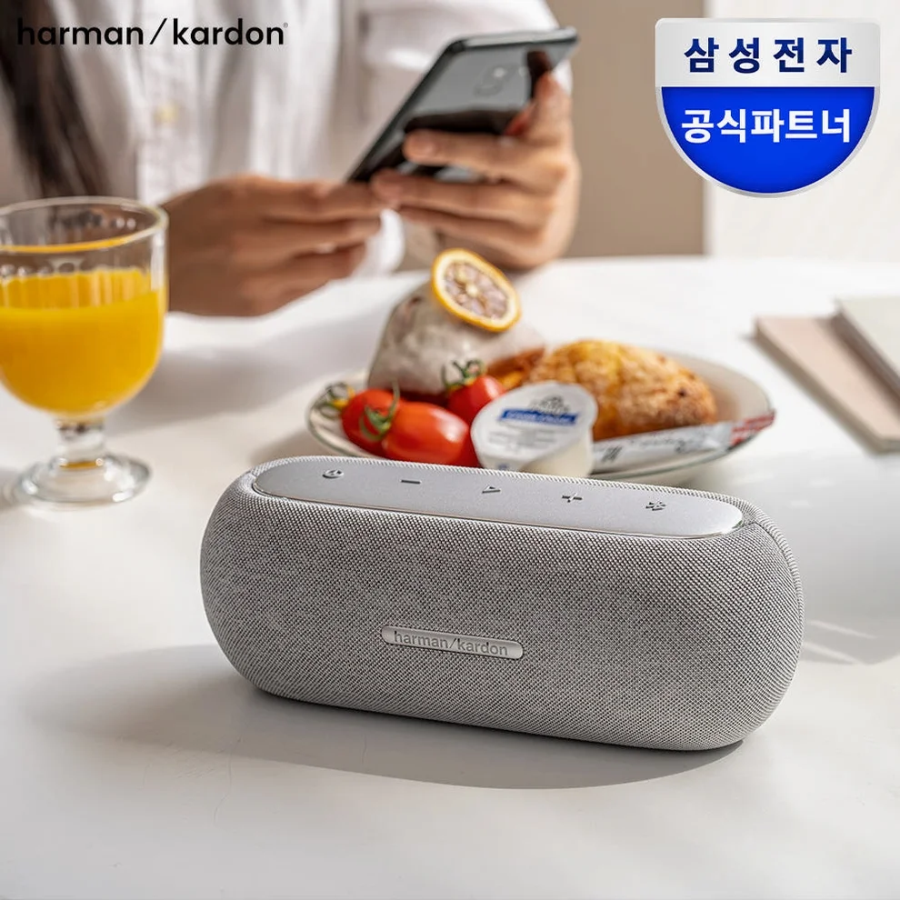 삼성전자 하만카돈 루나 블루투스스피커 휴대용 포터블 캠핑 방수 야외 여행 그레이 상세 이미지 5