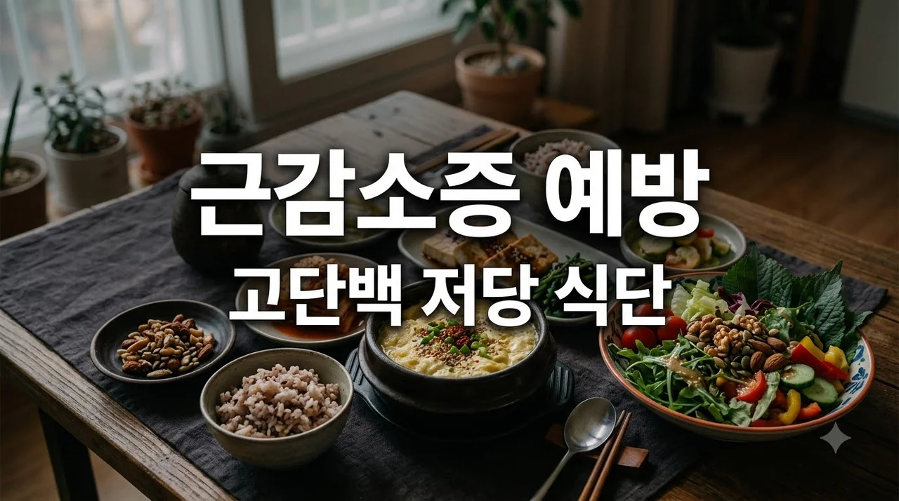 4050 근감소증 예방 고단백 저당 식단 가이드: 갱년기 건강의 핵심