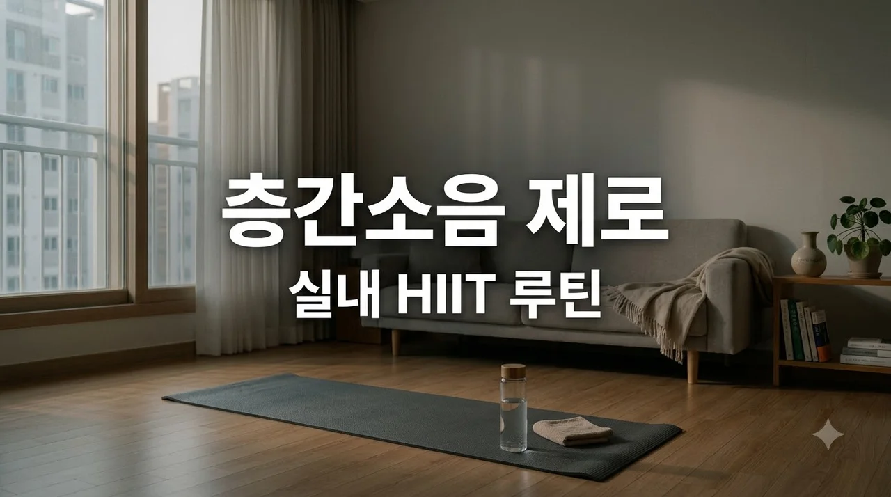 아파트 층간소음 없는 실내 고강도 인터벌 운동 루틴: 한여름 뱃살 타파