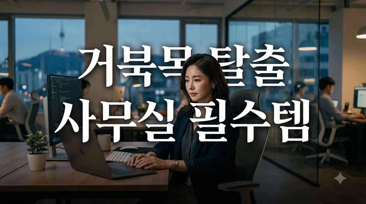 거북목 라운드 숄더 교정! 사무실 무소음 스트레칭 기구 활용법 3가지