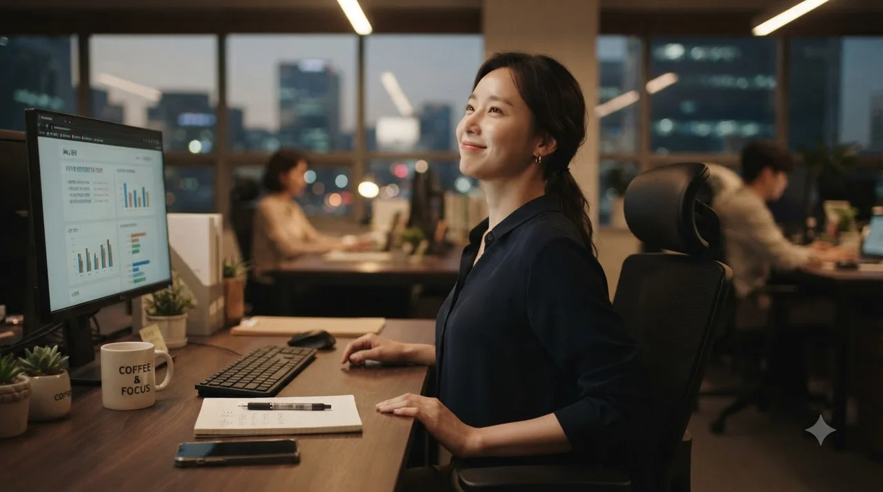 거북목과 라운드 숄더, 사무실에서 몰래 교정할 수 있을까요?