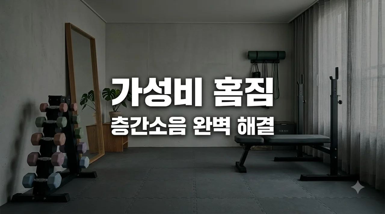 2026 가성비 홈짐 구성 가이드: 층간소음 걱정 없는 필수 소도구 추천 TOP 5