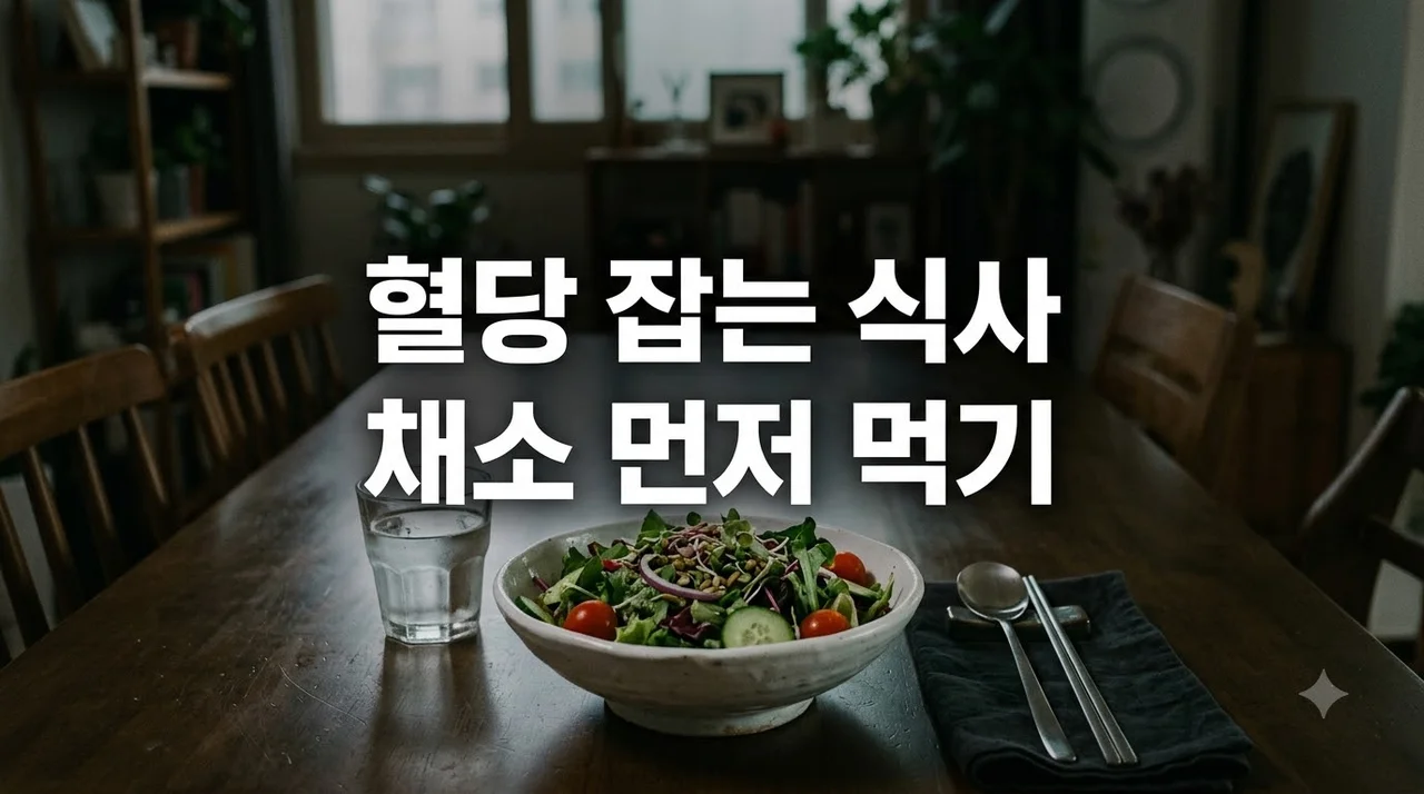 혈당 스파이크 방지 식사 순서, 외식 직전 채소 먼저 먹는 실전 전략
