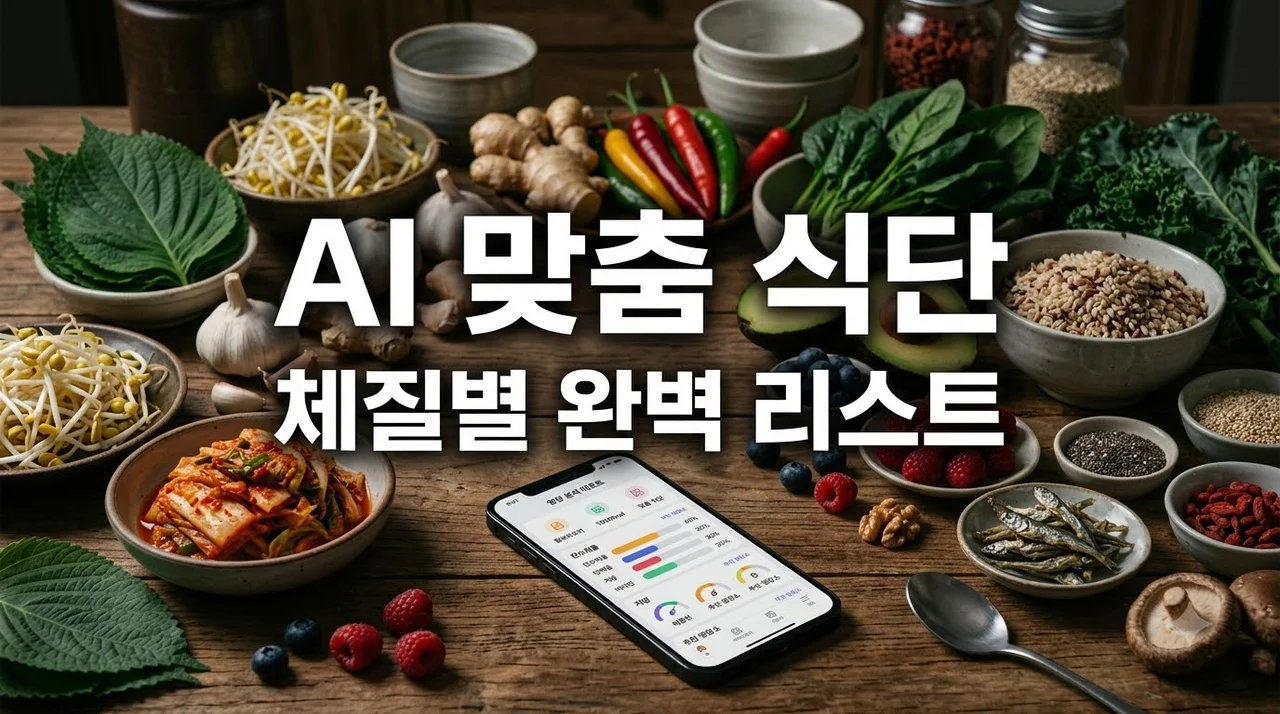 AI가 제안하는 내 체질 맞춤형 건강 식단 리스트: 2026년 정밀 영양 가이드