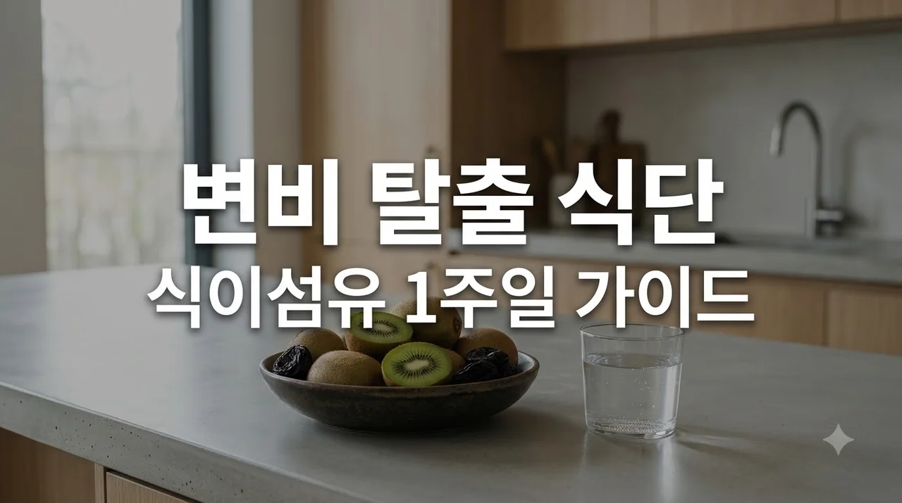 변비 탈출을 위한 식이섬유 건강 식단표 다운로드 가이드 (2026 최신)