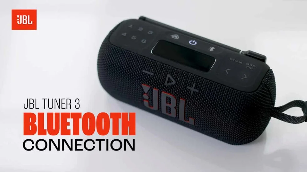 JBL TUNER3 FM라디오 휴대용 무선 블루투스 스피커 블랙 상세 이미지 2