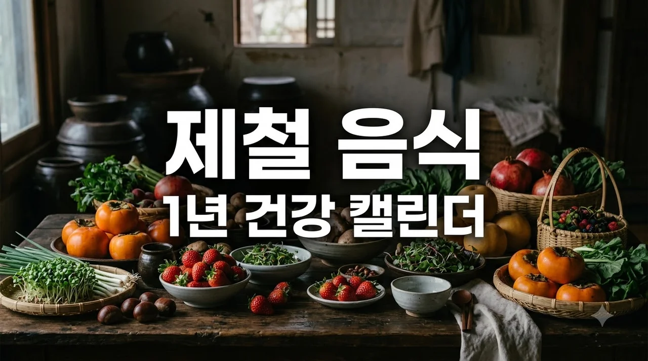 계절별 제철 음식 추천! 건강을 지키는 1년 캘린더 및 효능 총정리