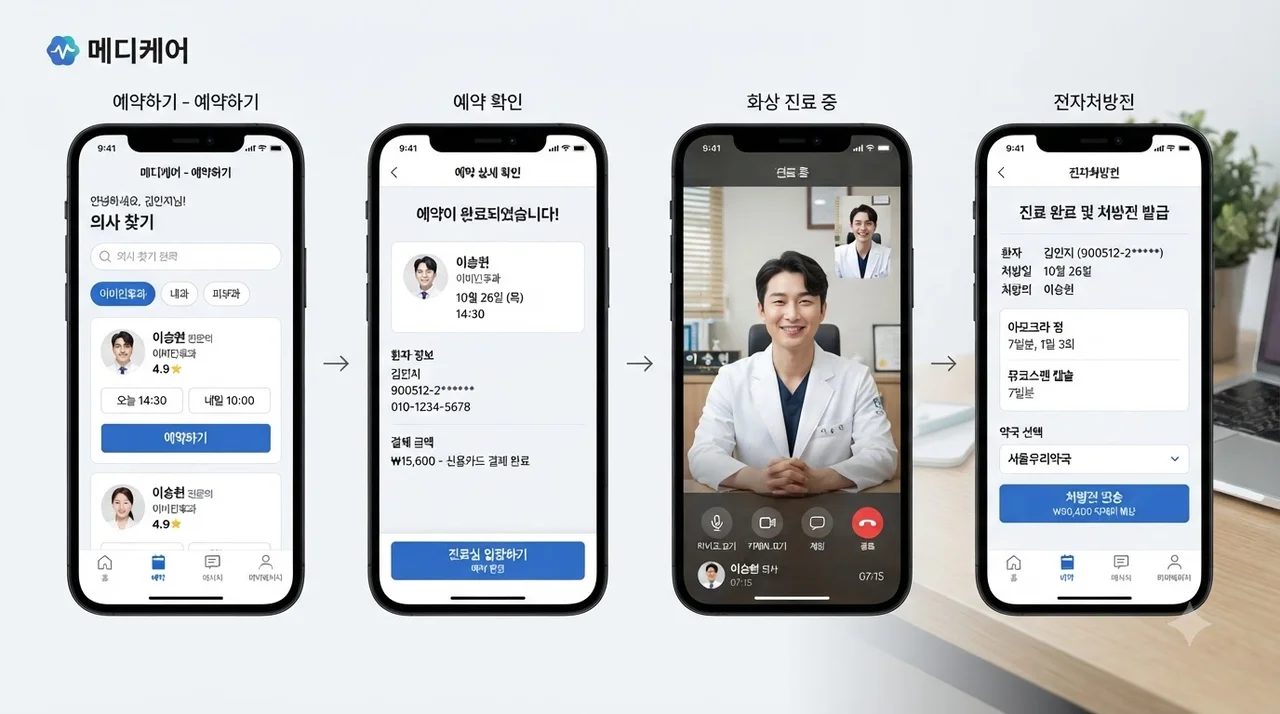 원격 의료, 어떻게 이용하나요? (3단계 핵심 절차)