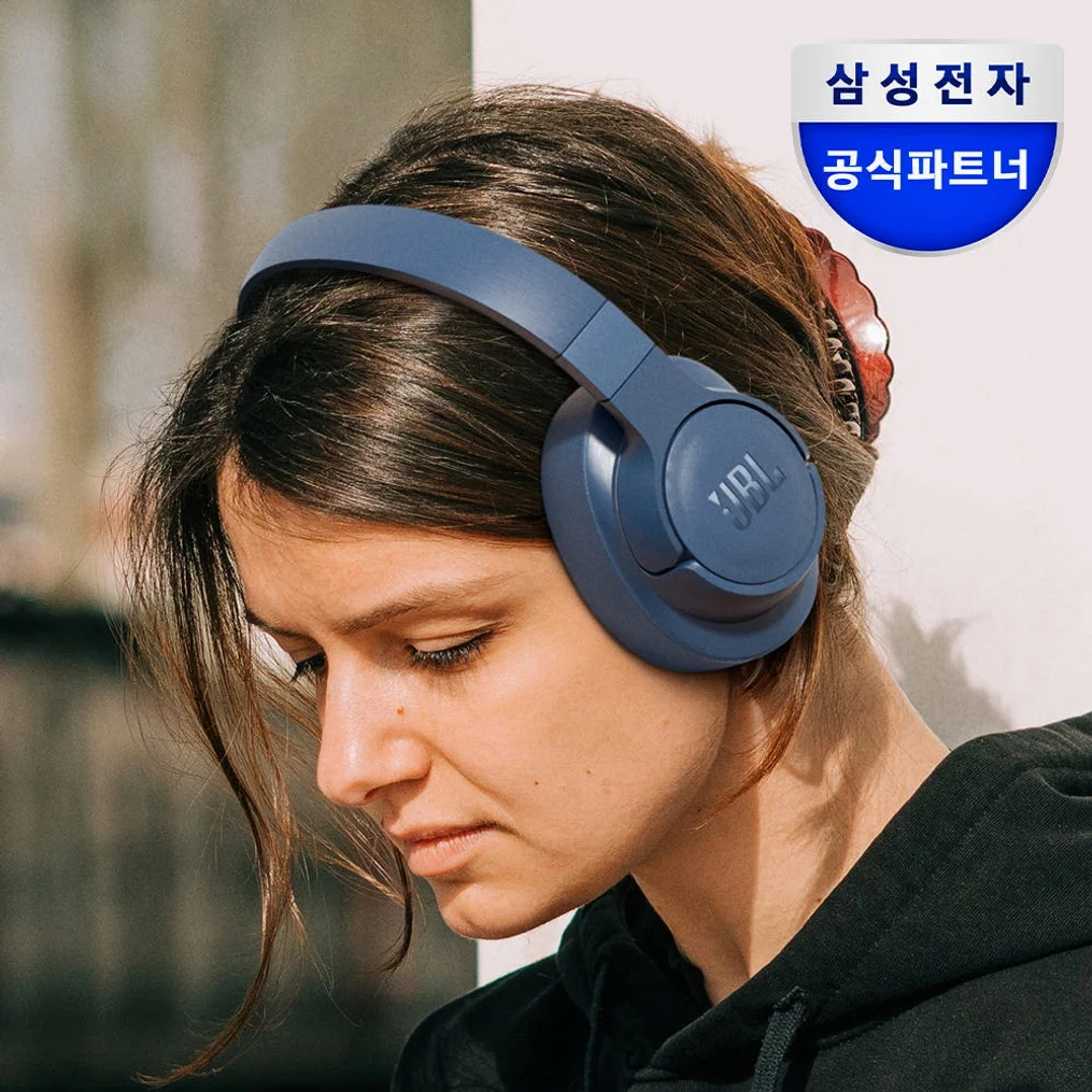 삼성공식파트너 JBL T770NC 노이즈캔슬링 블루투스 헤드셋 무선헤드폰 블루 상세 이미지 7
