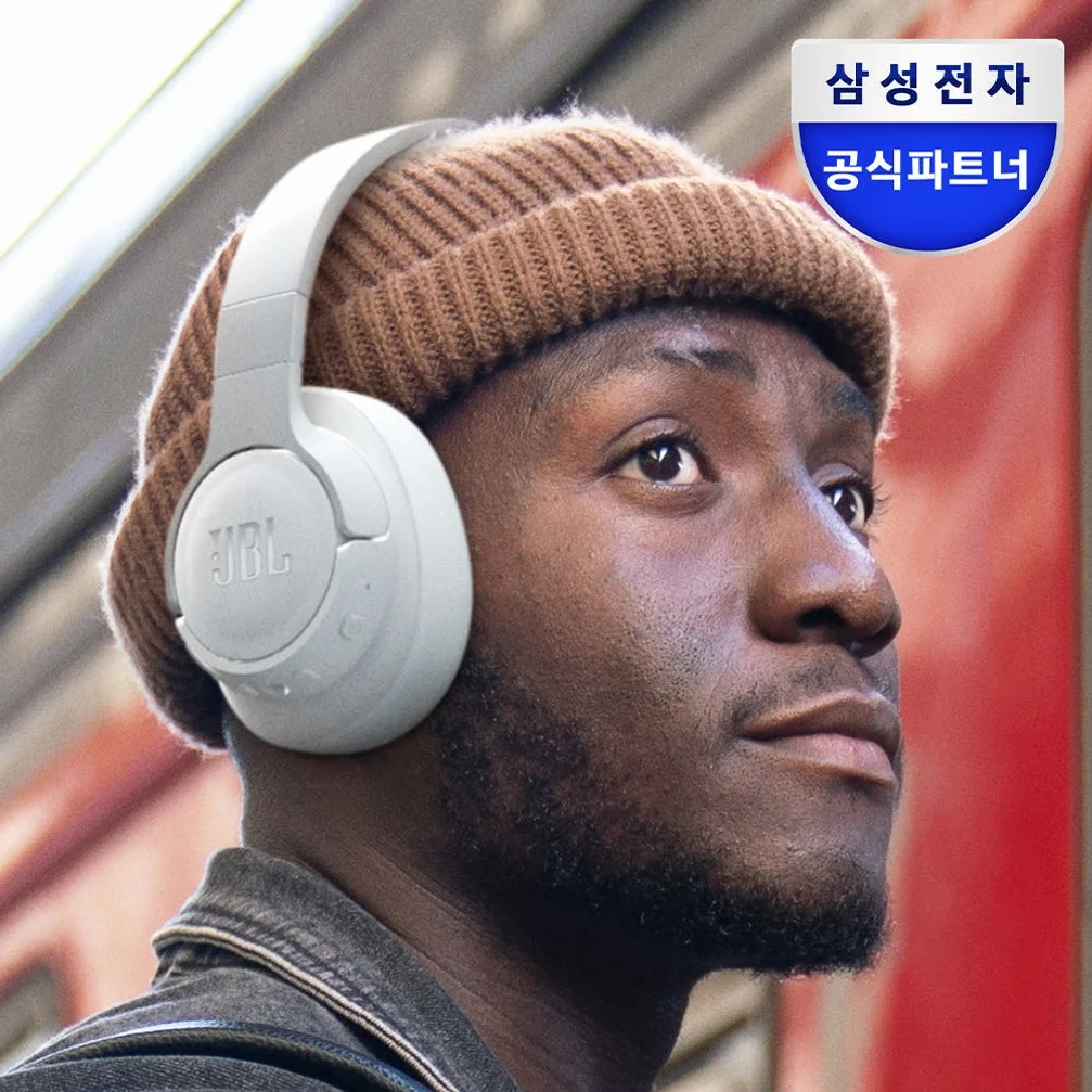 삼성공식파트너 JBL T770NC 노이즈캔슬링 블루투스 헤드셋 무선헤드폰 화이트 상세 이미지 4