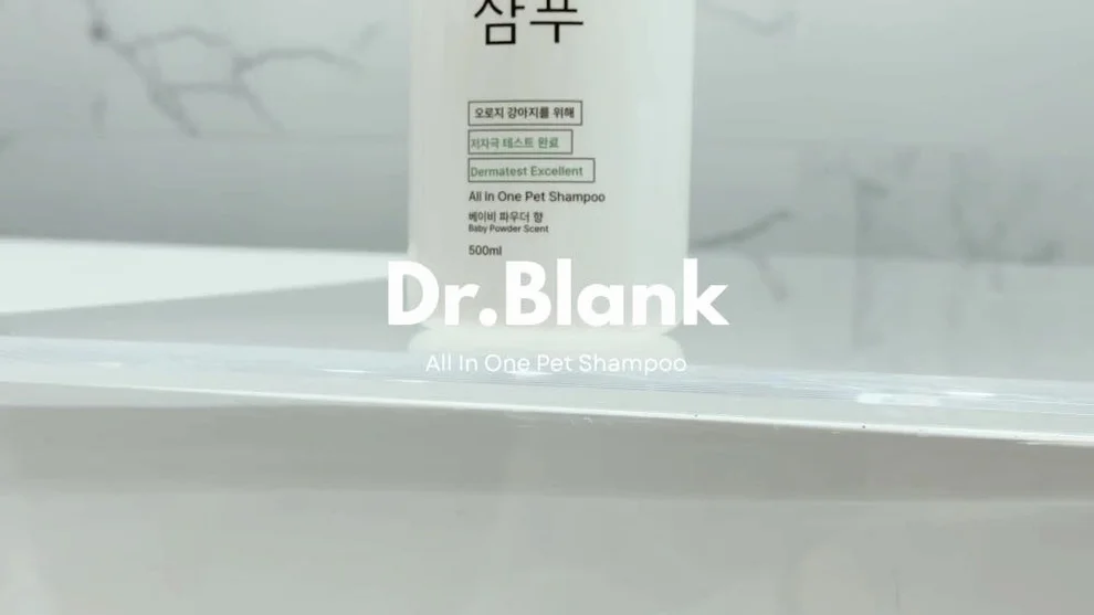 닥터블랭크 저자극 올인원 강아지 샴푸 새끼강아지 보습 목욕 베이비파우더, 500ml, 1개 상세 이미지 2