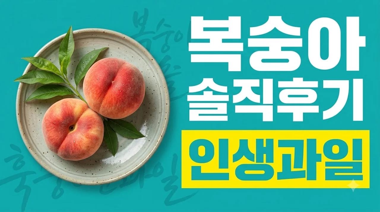 복숭아 신비 납작 대극천 딱복 물복 인생 제철과일 솔직후기