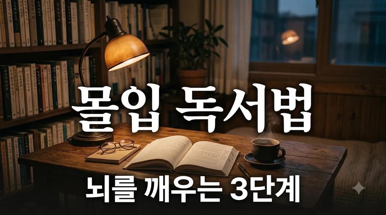 몰입 독서법 3단계 가이드 집중력 향상과 스트레스 해소