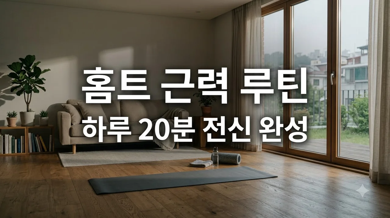 집에서 하는 근력 운동 루틴 초보자 맞춤 가이드 2026