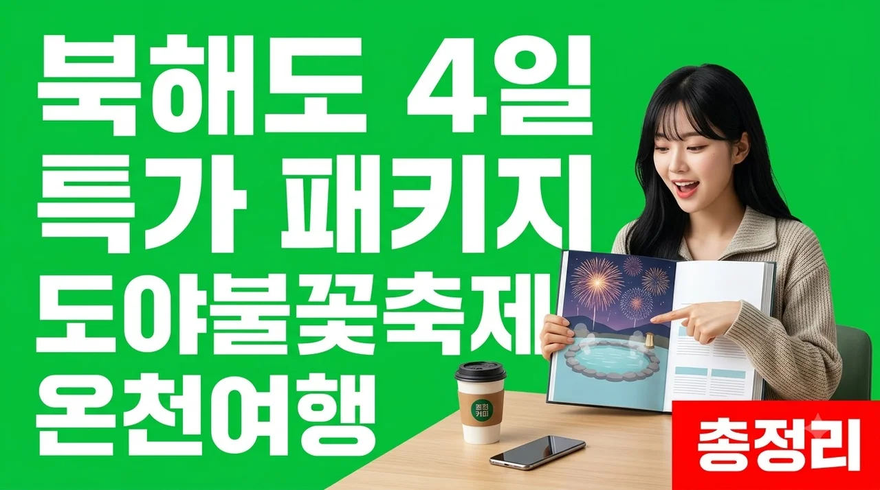 북해도 4일 특가 패키지 도야불꽃축제 온천여행 총정리