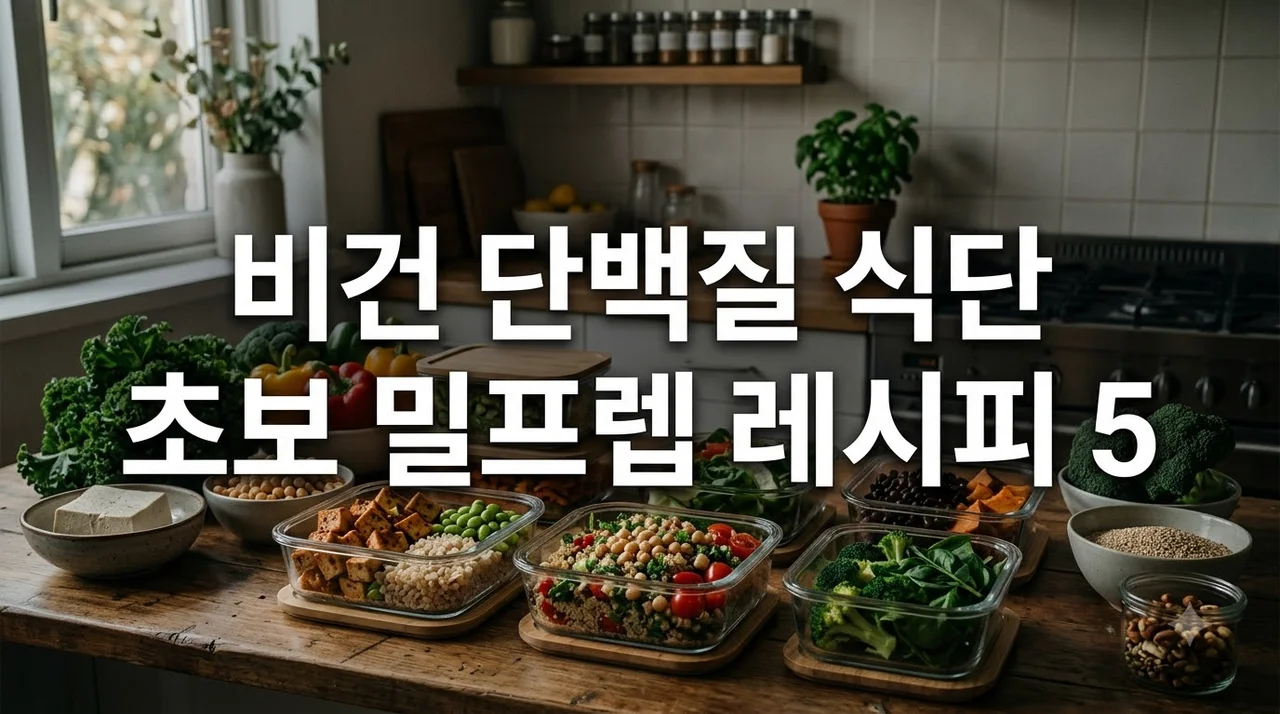 비건 식단 초보자를 위한 지속 가능한 식물성 단백질 레시피 5선