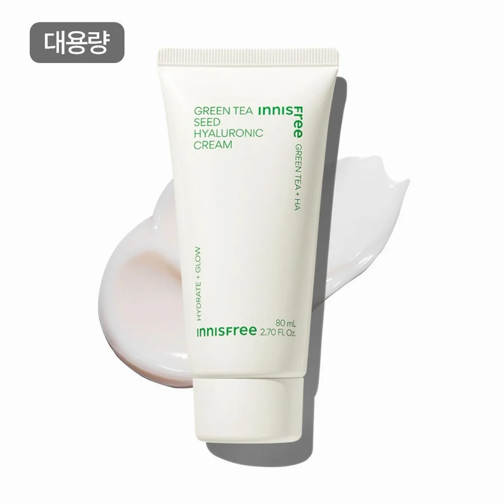 [더블구성] 이니스프리 그린티 씨드 히알루론산 보습 속건조 수분크림 80ml, 2개 상세 이미지 3