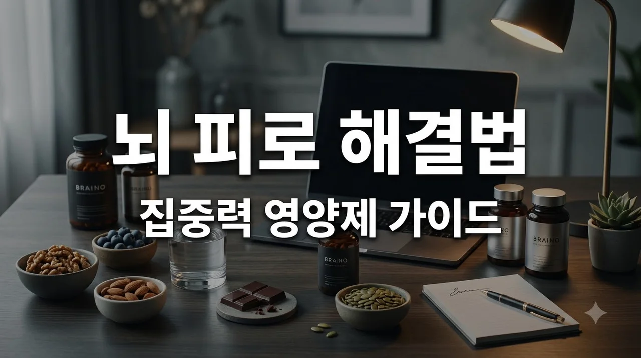 집중력 향상 뇌 건강 영양제 및 기능성 간식 선택 가이드