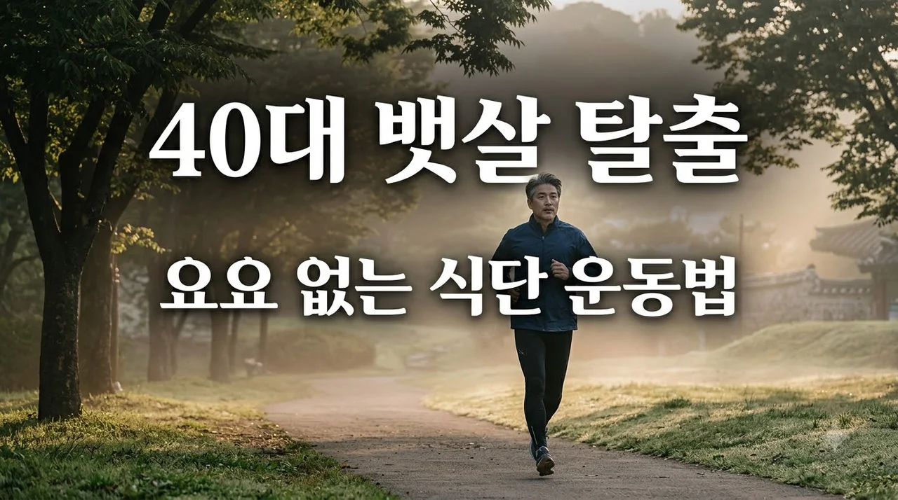 40대 중년 남성 다이어트 요요 없는 에너지 밀도 식단과 유산소 운동법