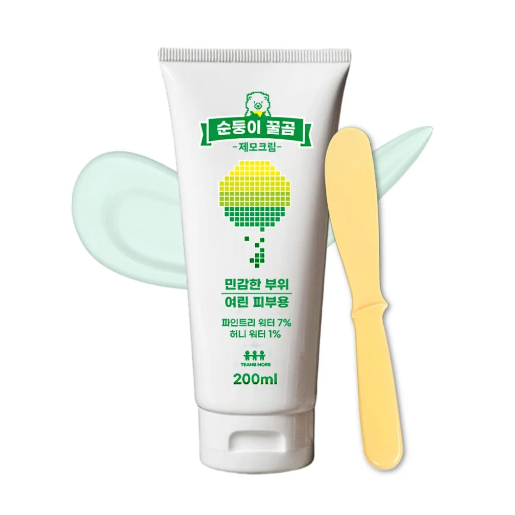 올리브영 팀스모어 순둥이 꿀곰 제모크림 200ml 왁싱크림 겨드랑이 왁싱 비키니라인 상세 이미지 2