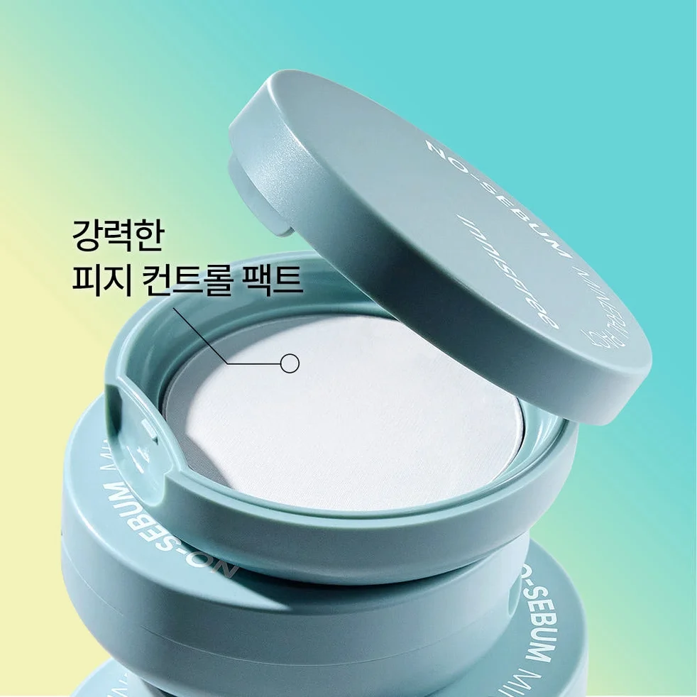 [8.5g 2개 구성] 이니스프리 노세범 미네랄 피지조절 팩트 지성피부 투명, 17g 상세 이미지 4