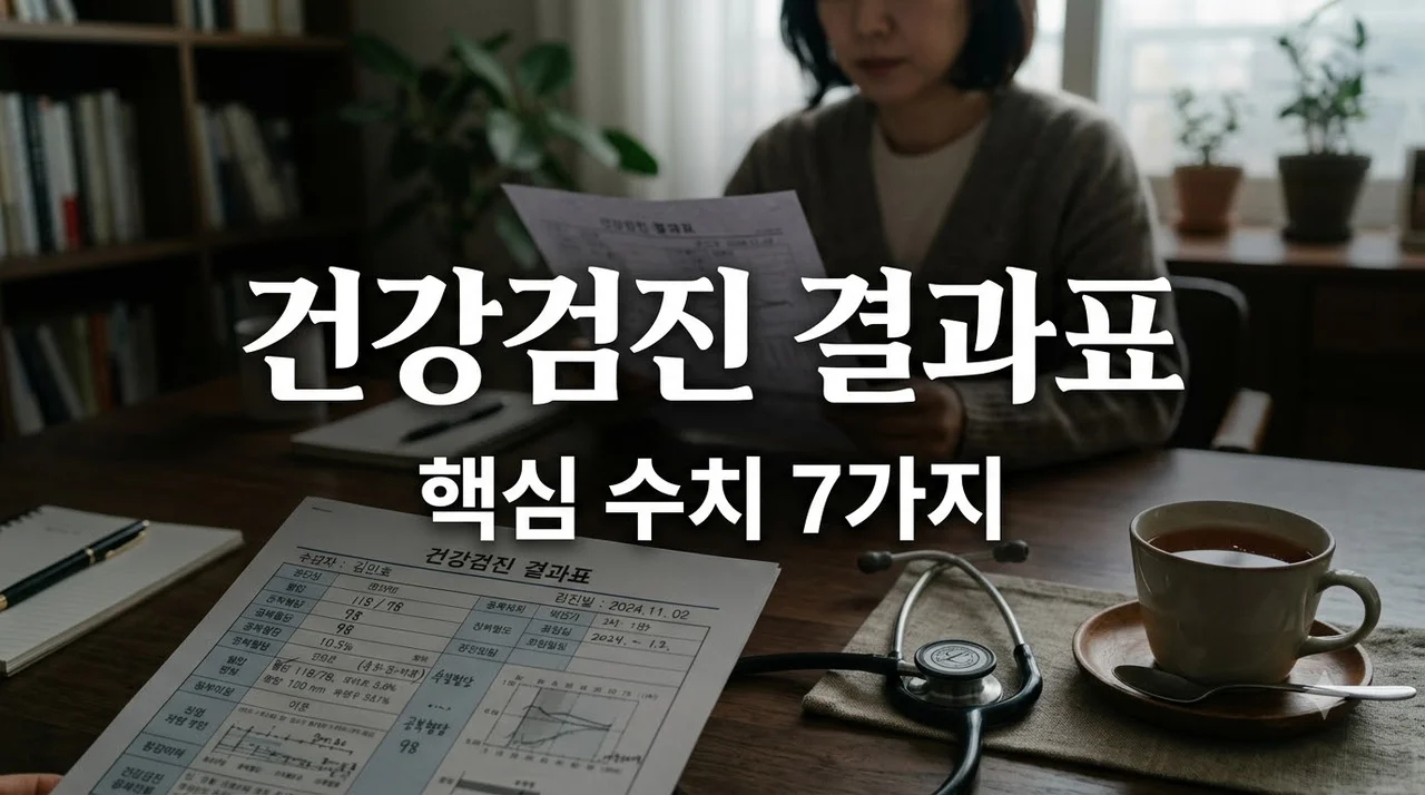 건강검진 결과표 보는 법: 정상·주의 항목을 확인할 때 먼저 볼 7가지