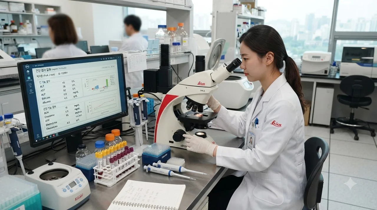 간과 신장 기능 지표: AST·ALT·감마GTP와 크레아티닌
