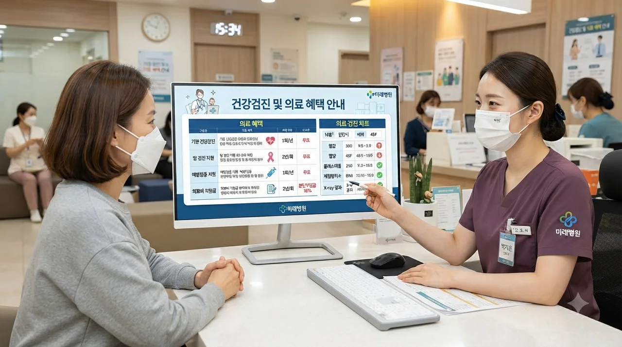한눈에 보는 보건소 대표 무료·저비용 건강서비스 종류