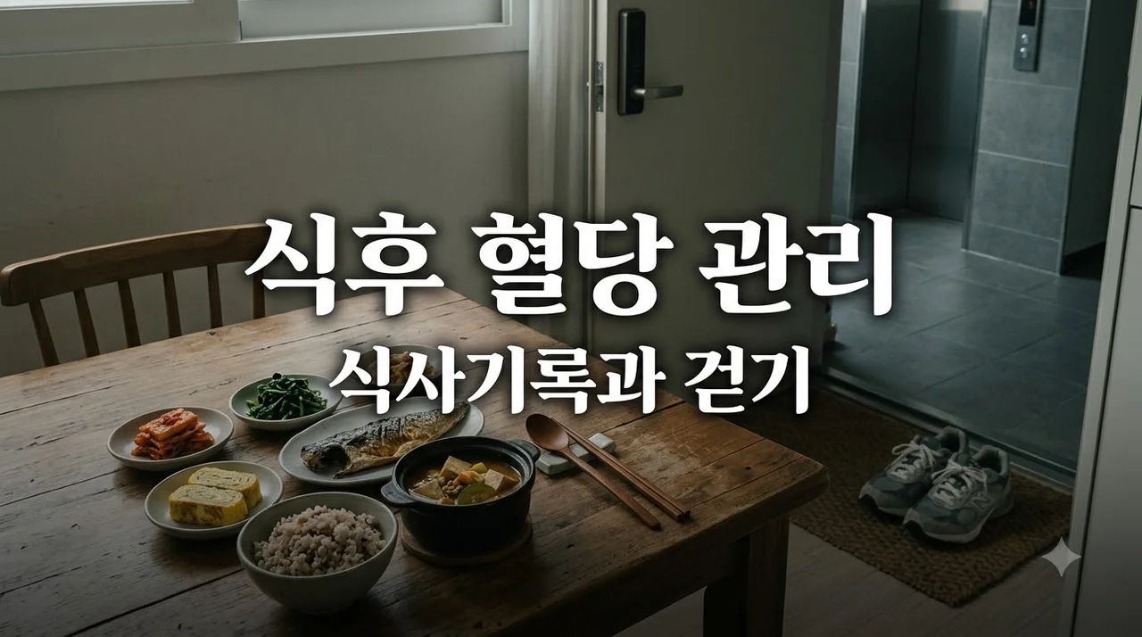 식후 혈당 낮추는 법: 식사 기록과 가벼운 걷기 실천 가이드