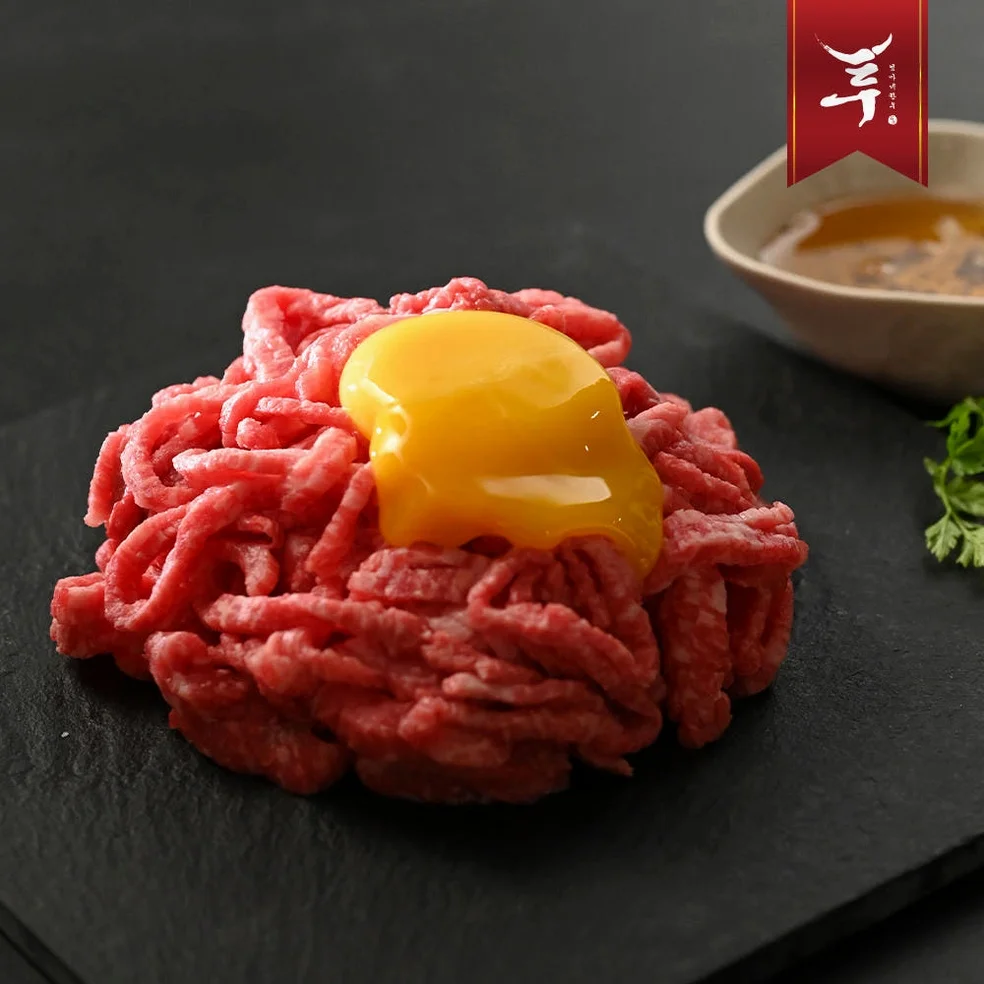 [엄마네한우] 1++등급 초신선 투뿔 한우 육회 200g+200g [원산지:국내산 한우] 상세 이미지 2