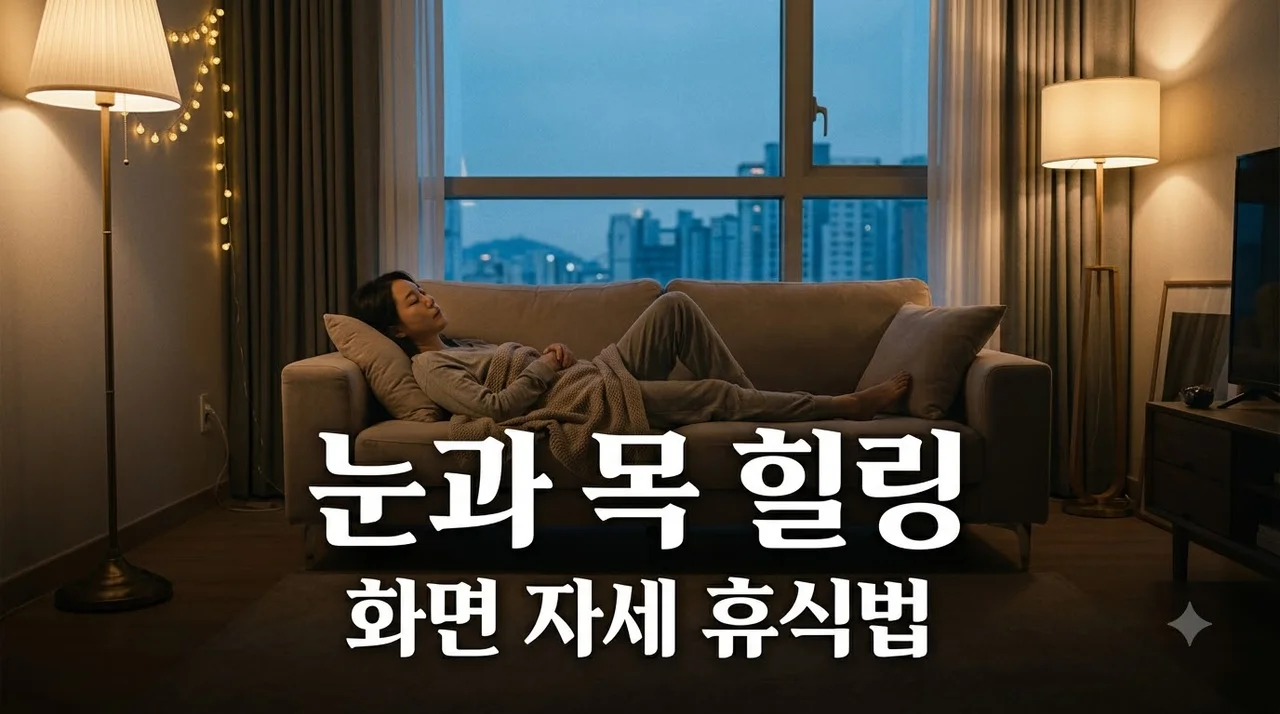 스마트폰 눈 목 편한 환경 만들기: 화면·자세·휴식 가이드
