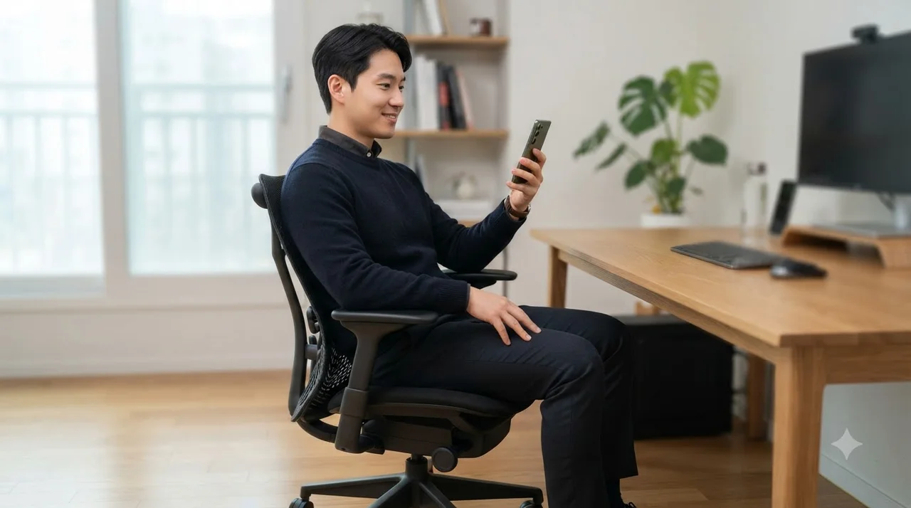 목과 척추를 지키는 바른 파지법과 자세 4단계