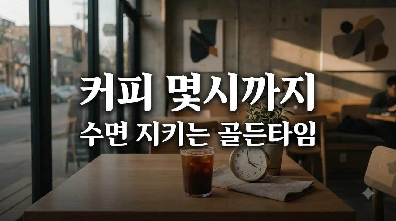 커피 언제까지 마실까? 수면 지키는 카페인 골든타임 조절법
