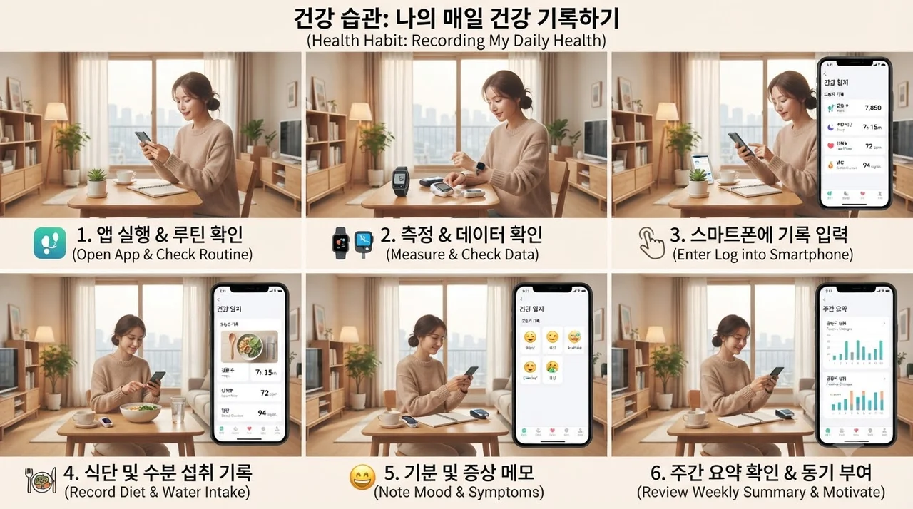 레드서클 체크리스트 실천하기, 일상 속 4단계 검사 루틴