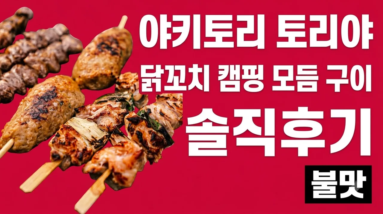 야키토리 토리야 닭꼬치 캠핑 모듬 구이 솔직후기