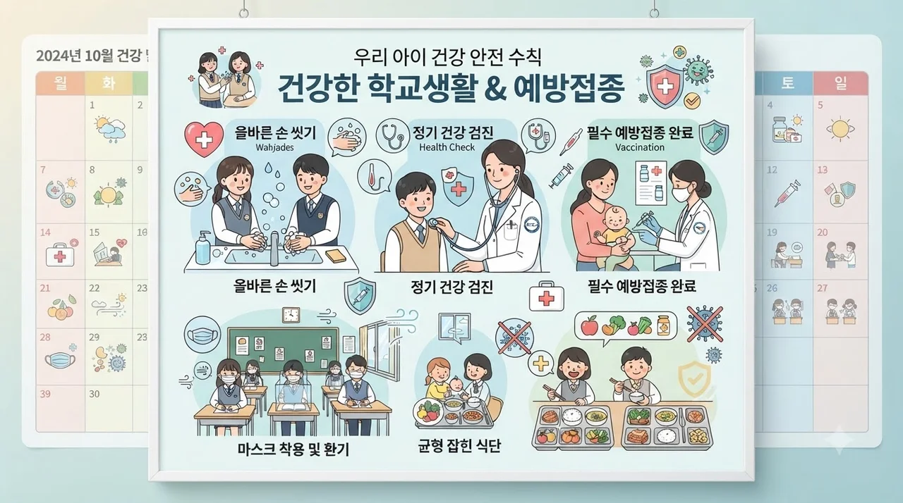어린이 독감 무료접종 대상 출생일 및 세부 지원 기준