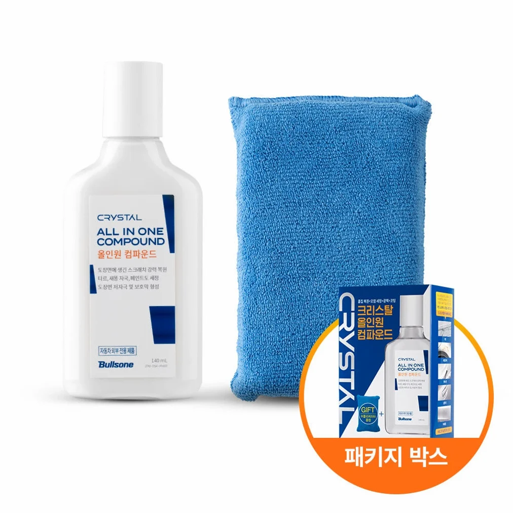 [불스원] 뉴 크리스탈 올인원 컴파운드 자동차 흠집 광택복원 140ml 상세 이미지 4