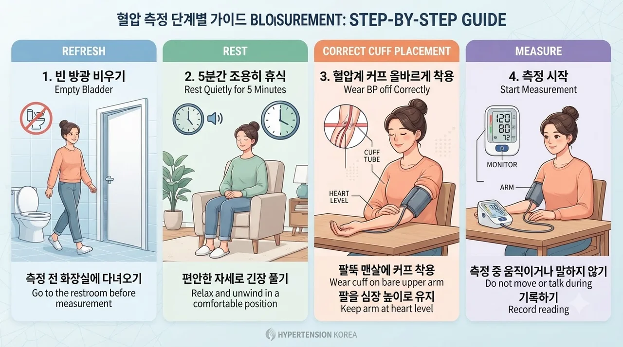 오차 없는 측정을 위한 4단계 준비 순서