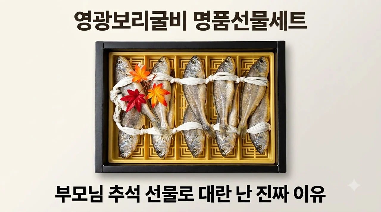 영광보리굴비 명품선물세트, 부모님 추석 선물로 대란 난 진짜 이유