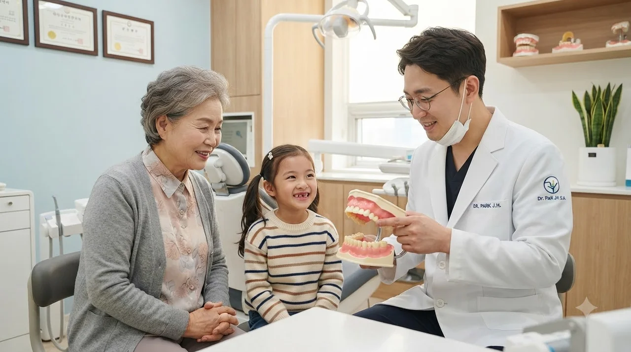 어르신 무치악 임플란트 및 소아 충치 레진 치료 확대