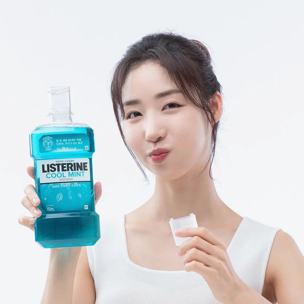 리스테린 쿨민트 가글 입냄새제거 구강청결제 1L, 3개 상세 이미지 2