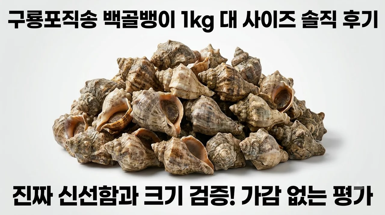 구룡포직송 백골뱅이 1kg 대 사이즈 솔직 후기