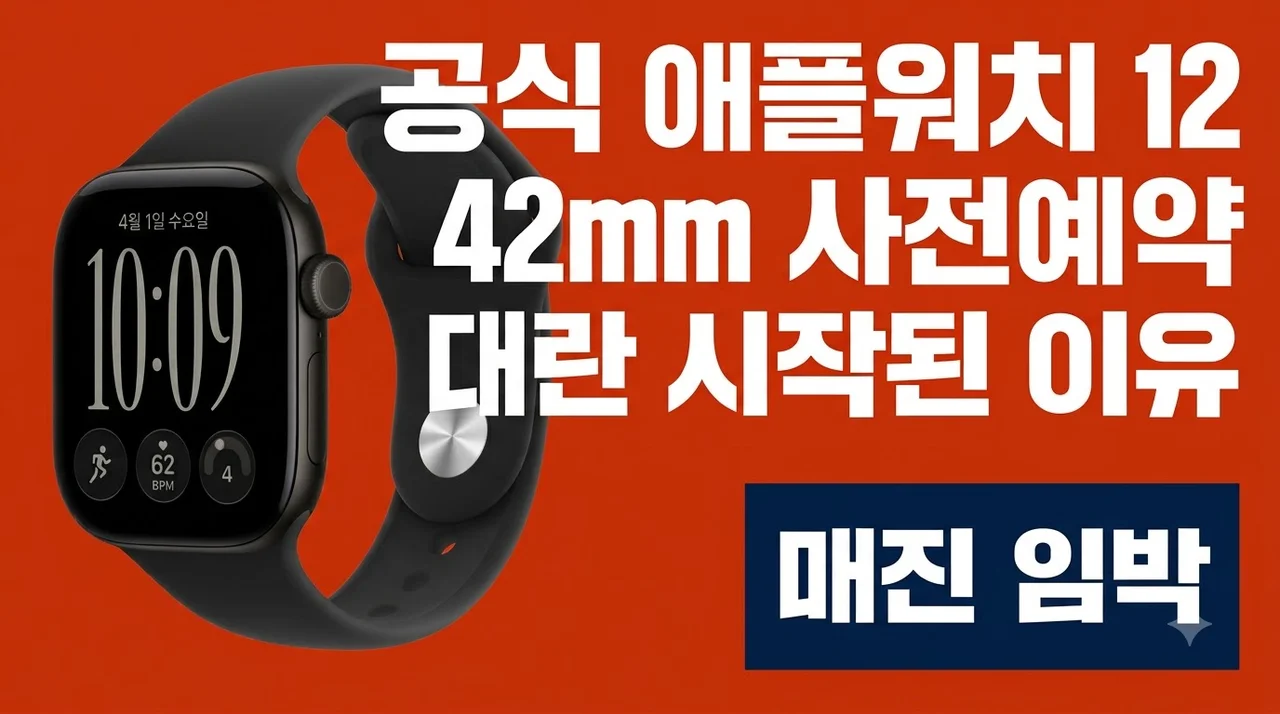 공식 애플워치 12 42mm 사전예약 대란 시작된 이유