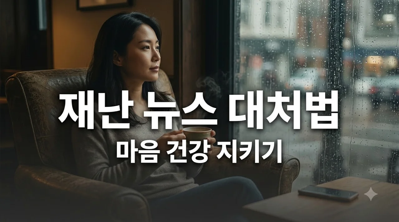 재난 뉴스 볼 때 트라우마 줄이는 이용자 체크리스트 6가지 실천법