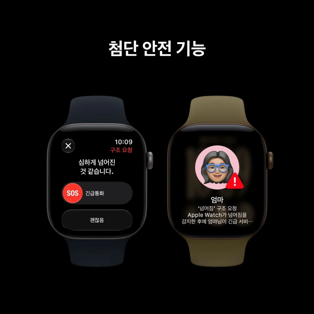 (2차 예약) 공식 애플워치 12 GPS 42mm 스페이스 그레이 알루미늄, 네이비 블루 스포츠 밴드 (S/M) MJE74KH/A 상세 이미지 4