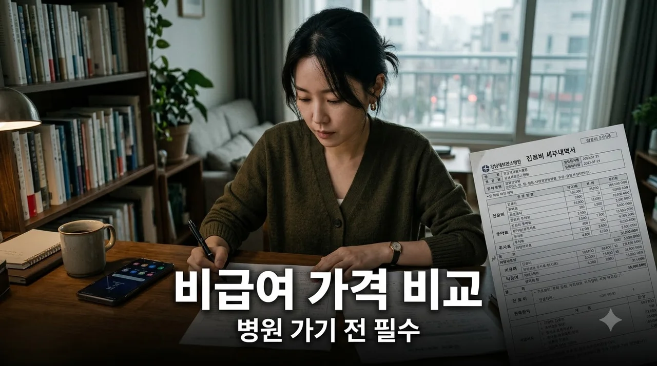 병원 가기 전 비급여 가격 확인하기! 공개 금액과 실제 비용 구분법