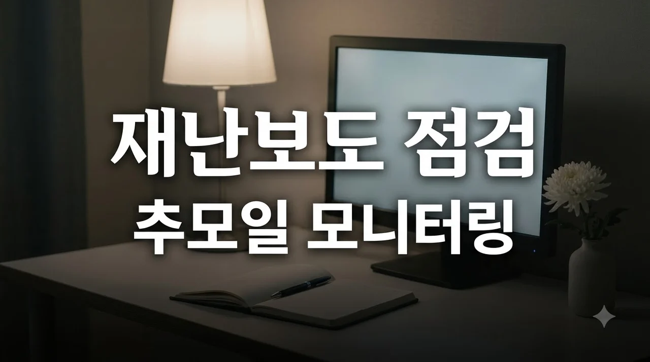 추모일 재난보도도 점검한다 새 모니터링 범위와 핵심 기준 총정리