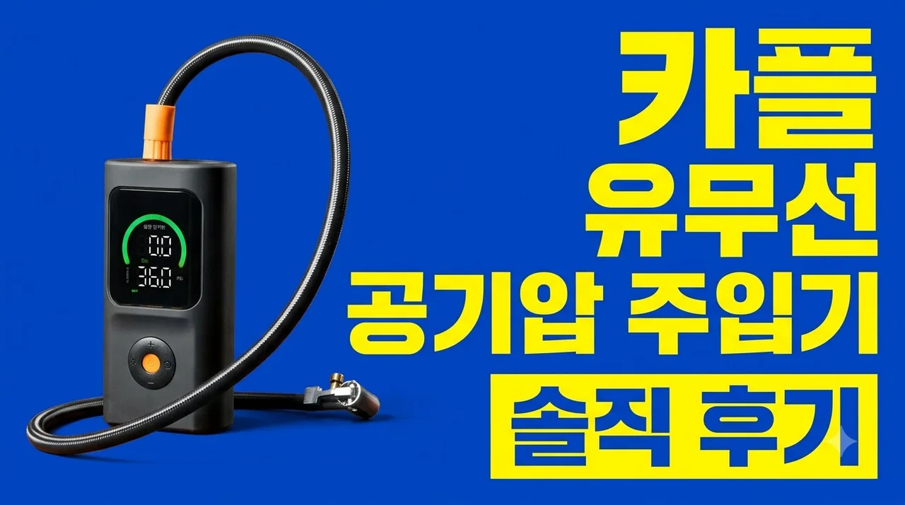 카플 스마트 유무선 공기압 주입기 CARPLE-AP100 솔직 후기