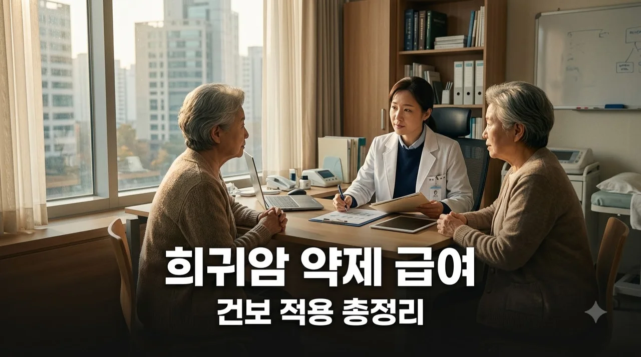 희귀암 약제 급여 완벽 정리: 건보 적용 기준과 본인부담 5% 혜택